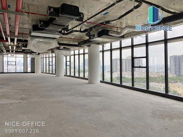 Diện tích trống cho thuê đã hoàn thiện tại tòa nhà văn phòng cho thuê 678 Tower