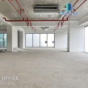 Mặt bằng trống 80m2 tại tòa nhà văn phòng cho thuê quận 2 Worc@Q2 Building