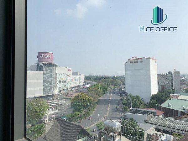 View từ tầng 6 tòa nhà Mộc Gia Bờ Bao Tân Thắng quận Tân Phú