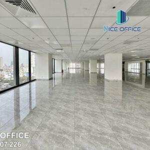 Diện tích trống cho thuê với sàn tại tòa nhà CII Tower