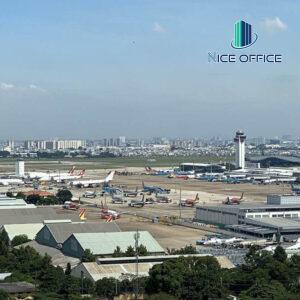 View sân bay Tân Sơn Nhất nhìn từ văn phòng trọn gói Republic Plaza - Toong