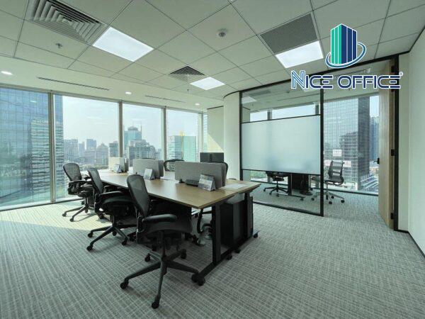 Phòng làm việc trọn gói tại TEC The Nexus có phòng quản lý riêng bên trong