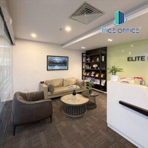 Khu vực tiếp khách chung tại Elite Business Center