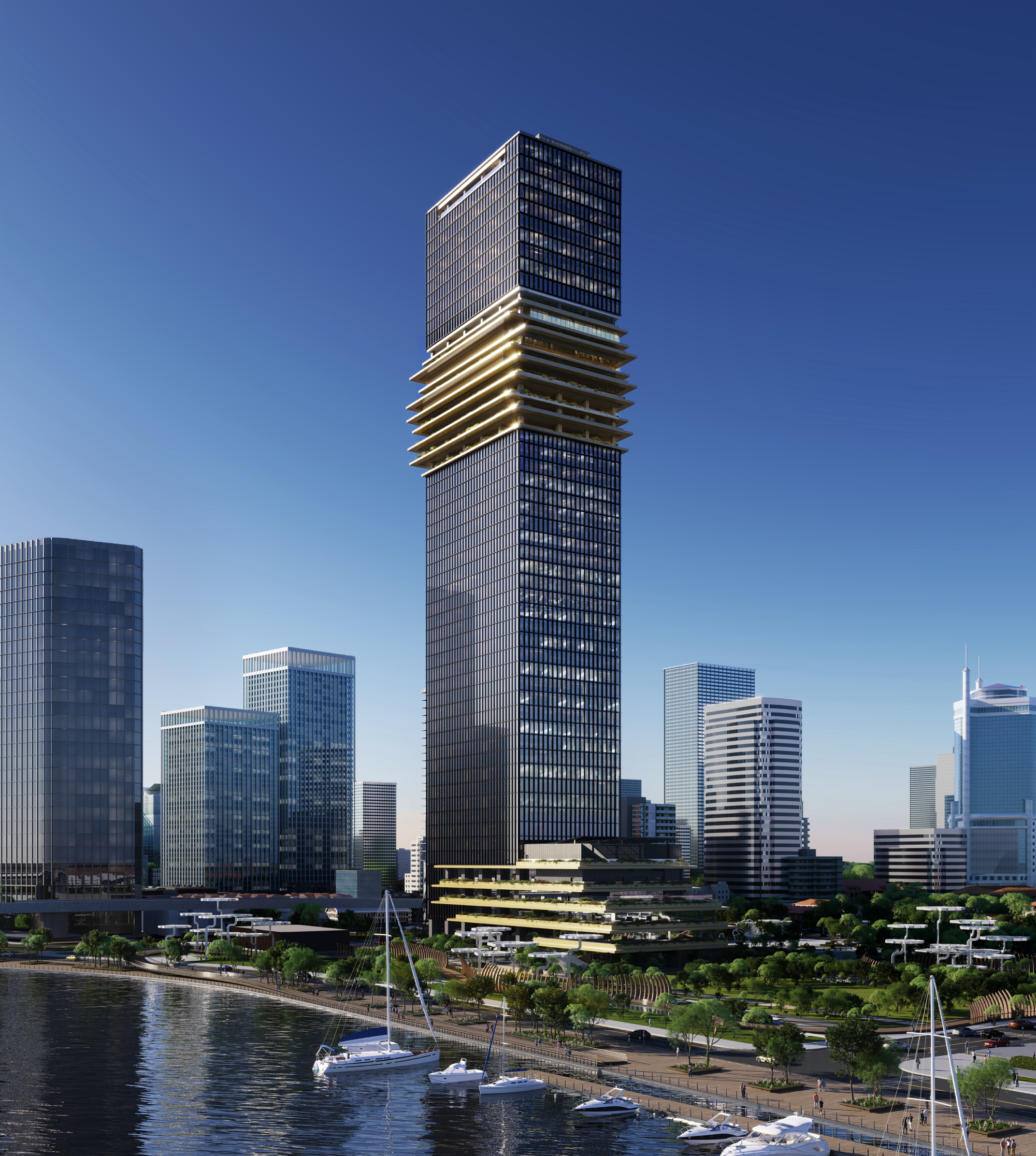 Marina Central Tower hứa hẹn sẽ mang đến trải nghiệm sang trọng, quy tụ các thương hiệu bán lẻ cao cấp 